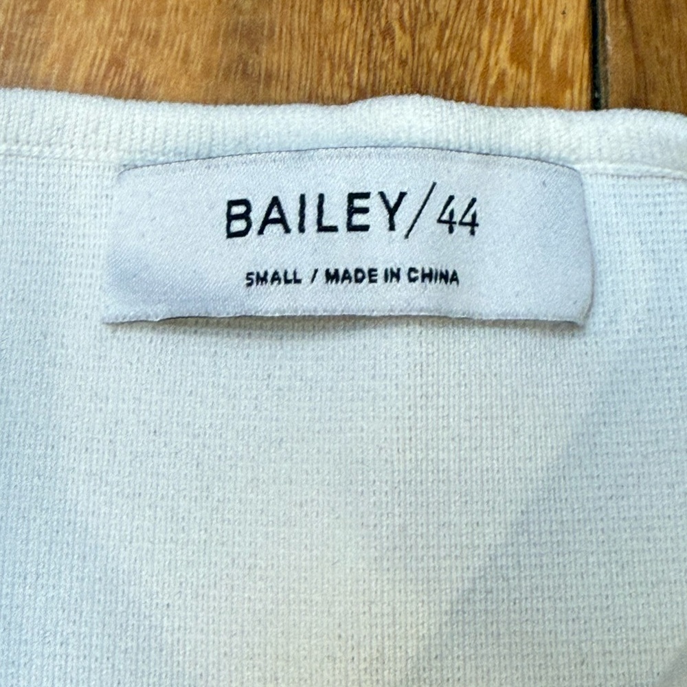 Bailey 44 Daiquiri‎ Sweater Dress Small Cream Midi Lace Up Sleeve Bodycon NWT - Picture 9 of 11